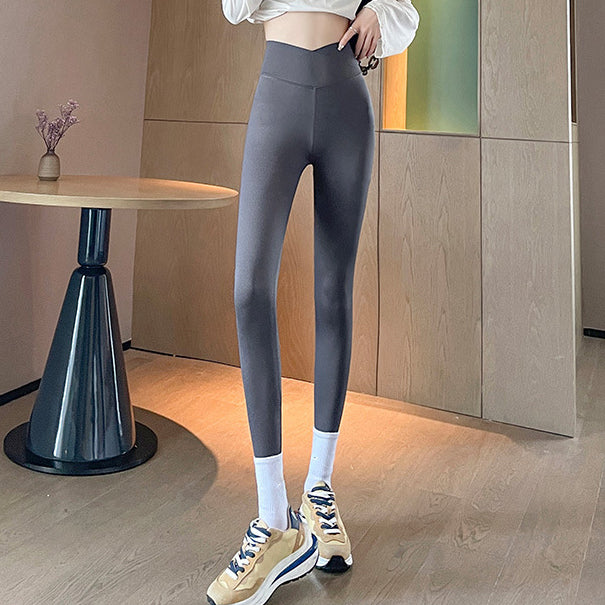 Cross High Waist Breathable Elastic Yoga Pants