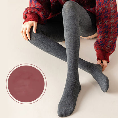 Elastic Solid Color Warm Knee Socks