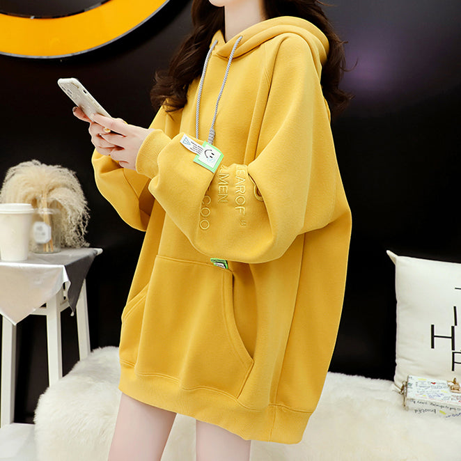 Loose Hooded Casual Pocket Long Sleeve Sweatshirt