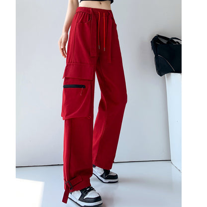 Loose Pocket Hip Hop Wide Leg Cargo Pants