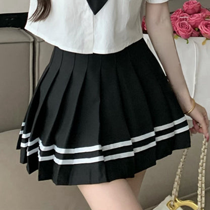 Uniform Short Sleeve White Shirt Set