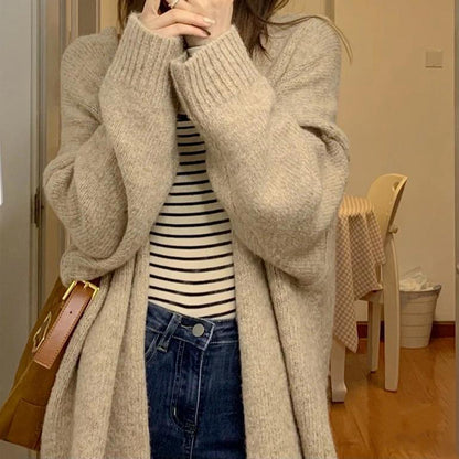 Outer Sweater Coat Knitted Cardigan Top