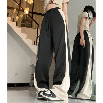 All-Match Trousers Straight Drape Wide-Leg Trousers