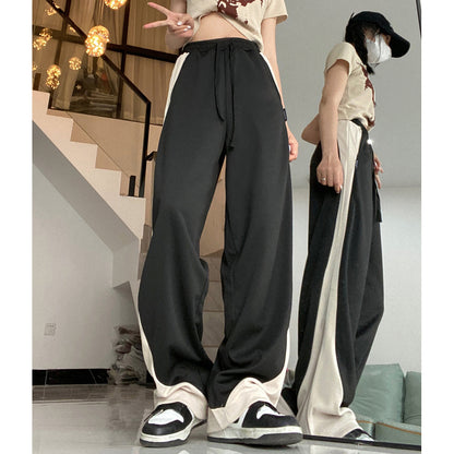 All-Match Trousers Straight Drape Wide-Leg Trousers