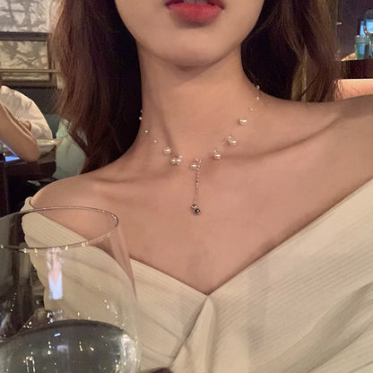 Pearl Necklace New Fashion Temperament Collarbone Chain