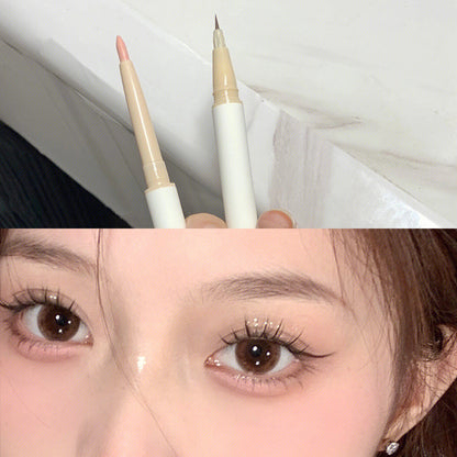 Double-Headed Silkworm Pen For Highlighting And Brightening