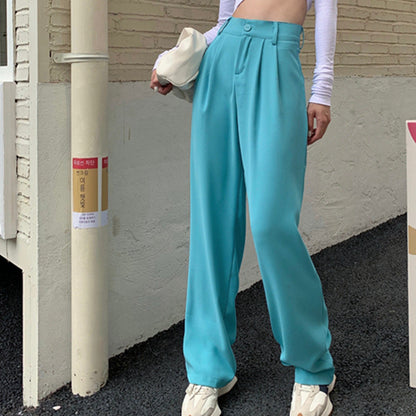 High Waist Slim Casual Pants Mopping Pants