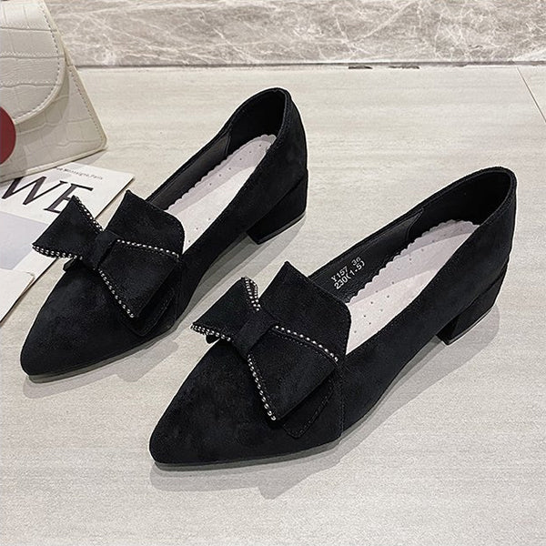 70% Bow Knot Black Fashion Simple Shoes