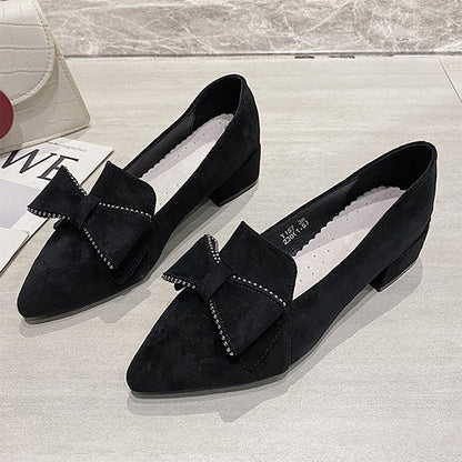 70% Bow Knot Black Fashion Simple Shoes